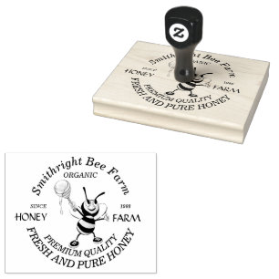 Bijenhoningkweker Speciaal Rubberstempel