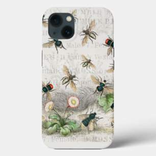 Bijenhoningwerker Queen Bees Antiek iPhone 13 Hoesje