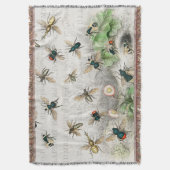 Bijenhoningwerker Queen Bees Antiek Deken (Voorkant Verticaal)