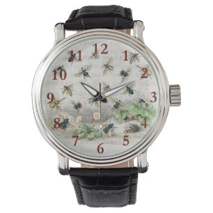 Bijenhoningwerker Queen Bees Antiek Horloge