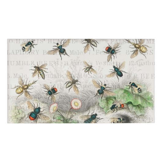 Bijenhoningwerker Queen Bees Antiek Naambadge (Voorkant)