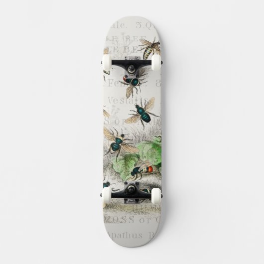 Bijenhoningwerker Queen Bees Antiek Skateboard (Voorkant)