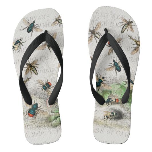Bijenhoningwerker Queen Bees Antiek Teenslippers (Voetbed)