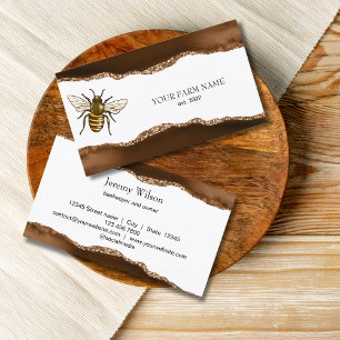 Bijenhouder Apiarist Bijen Boerderij Honingbijen H Visitekaartje