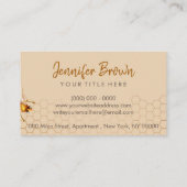 Bijenhouder Apiary Honeycomb Visitekaartje (Achterkant)