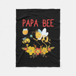 Bijenhouder Art Papa Bee 2 Fleece Deken