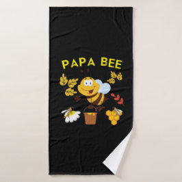 Bijenhouder Art Papa Bee Badhanddoek