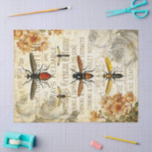  bijeninsecten Rose Bouquet-ontkoppeling Tissuepapier (Craft)