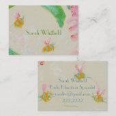 bijenkaart visitekaartje (Voorkant / Achterkant)