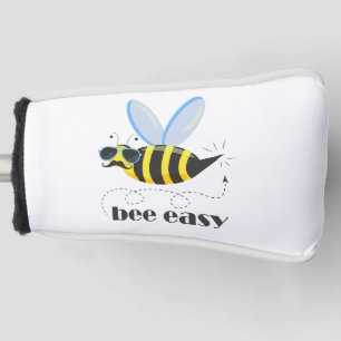 Bijenkarakter met snor zonnebril Bee Easy Golfheadcover