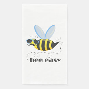 Bijenkarakter met snor zonnebril Bee Easy Servet