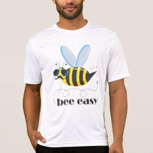 Bijenkarakter met snor zonnebril Bee Easy T-shirt