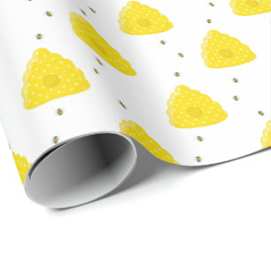 Bijenkasten en luiers   Achtergrondkleur Cadeaupapier