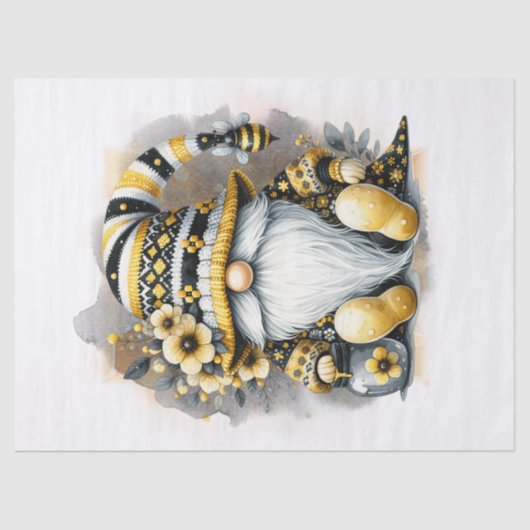 bijenknoom tissuepapier (Voorkant)