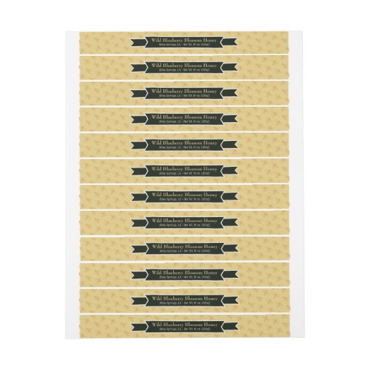 Bijenkolonie Honey Jar Lid Licht Amber (Vel)