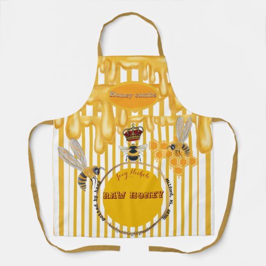 bijenkoningin schort (Voorkant)