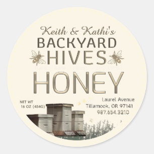 Bijenkooien en kleine bijen in Ivoorkust Ronde Sticker