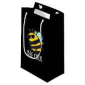 Bijenkool Funny Insect Bee Pun Dark BG Klein Cadeauzakje (Voorkant Gekanteld)