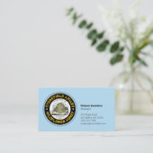 Bijenkorf Bedrijfsnaam Lichtblauw Visitekaartje (Staand voorkant)