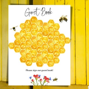 Bijenkorf Bij Baby Shower Gastboek Spel Poster