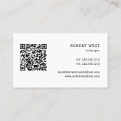 Bijenkorf landschap honing visitekaartje (Achterkant)