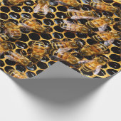 Bijenkorf met Honeycomb Up Close Cadeaupapier (Hoek)