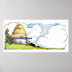  Bijenkorf met Wolken Landschap Keuken Kunst Poster