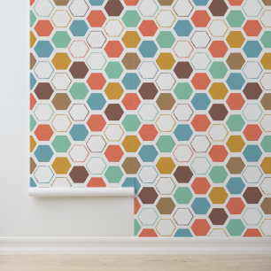 Bijenkorf modulepatroon behang