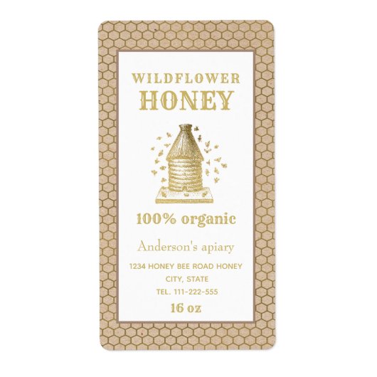  bijenkorf van Kraft Etiket (Voorkant)