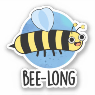 Bijenlange Funny Long Insect Bee Pun Sticker