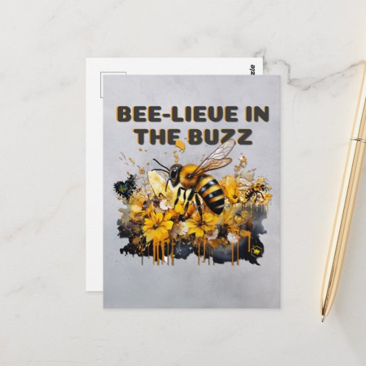 Bijenleven Briefkaart (Voorkant / Achterkant in situ)