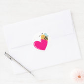 Bijenliefde Ronde Sticker (Envelop)