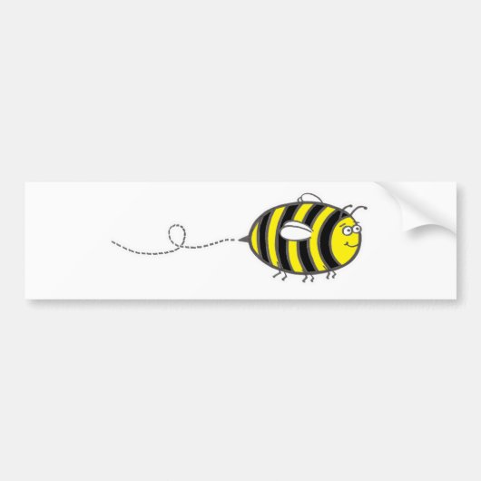 Bijenlijn Bumpersticker (Voorkant)