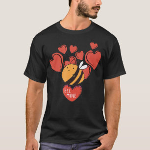 Bijenmijn Cute Honeybee Valentijnsdag T-shirt