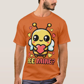 Bijenmijn Schattigee Valentijnsdag Bijenwoordspeli T-shirt