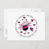 Bijenmijn-Valentijn Feestdagenkaart (Voorkant / Achterkant)