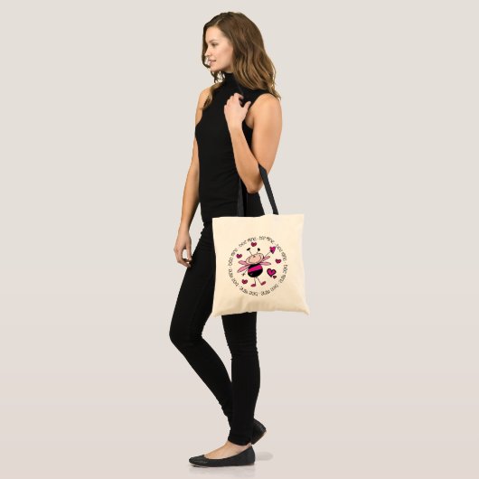 Bijenmijn-Valentijn Tote Bag (Voorkant (model))