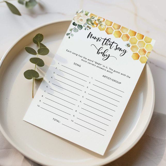 Bijennaam dat liedje baby shower spel (Creator heeft geüpload)