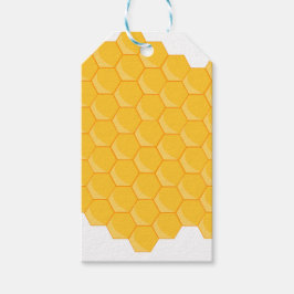 Bijennetje Honeycomb Hexagon Patroon Cadeaulabel