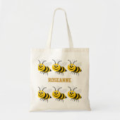 Bijenontwerp Tote Bag (Voorkant)