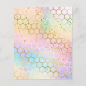 bijenpastelkleuren flyer (Achterkant)