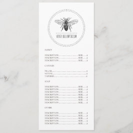 Bijenproductenbedrijf Menu