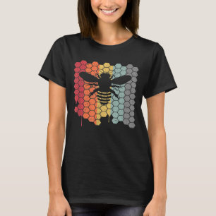Bijenretro-imkersrol T-shirt