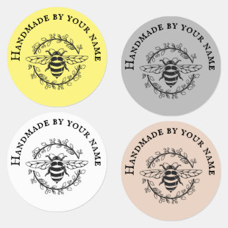 Bijenschaar, gemaakt door ijzer op etiketten labels