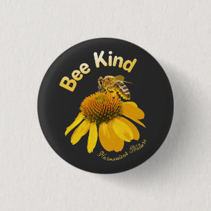 Bijensoort - Geharmoniseerde Natuur Ronde Button 3,2 Cm