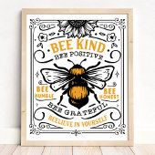 Bijensoort positieve bijensterfte poster