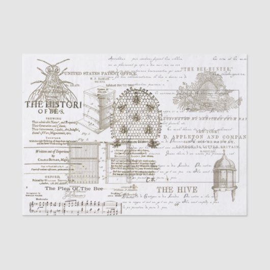  bijenteelt Apiary Wrap Tissuepapier (Voorkant)