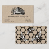 Bijenteelt Appiary Fresh Honey Visitekaartje (Voorkant / Achterkant)