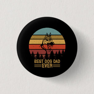 Bijenteelt art beste hond ooit ronde button 3,2 cm