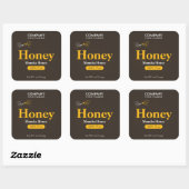 Bijenteelt bewerkbare Honey Jar Label Sticker (Vel)